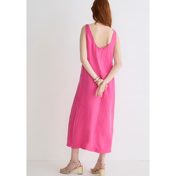 J.Crew Scoopneck cupro-blend slip dress - Picture 7 of 9